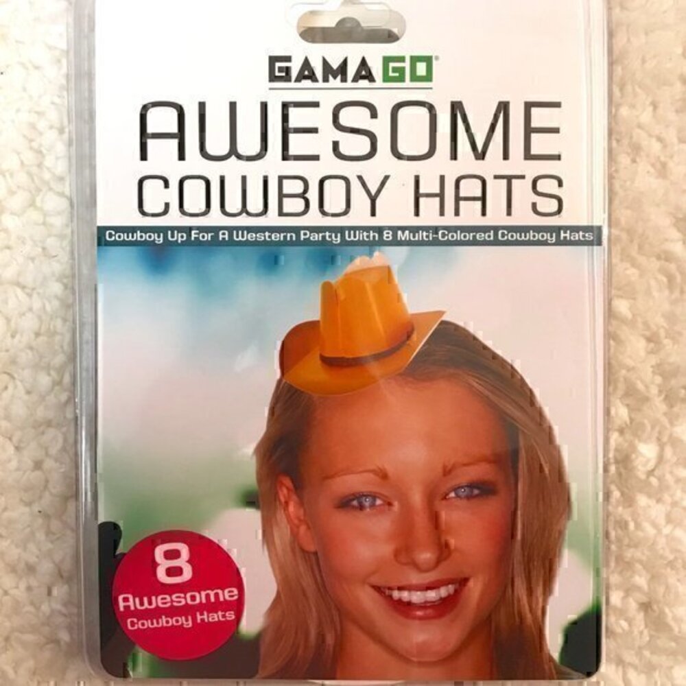 Gamago Awesome Cowboy Party Hats